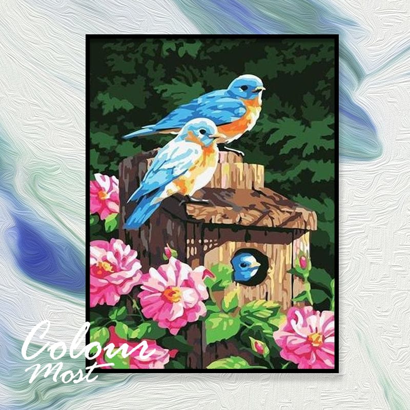 DIY Painting By Numbers - Birds