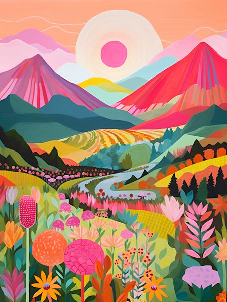 Adult Paint by Numbers with Frame, Mesmerising Mountains, Shop Today. Get  it Tomorrow!