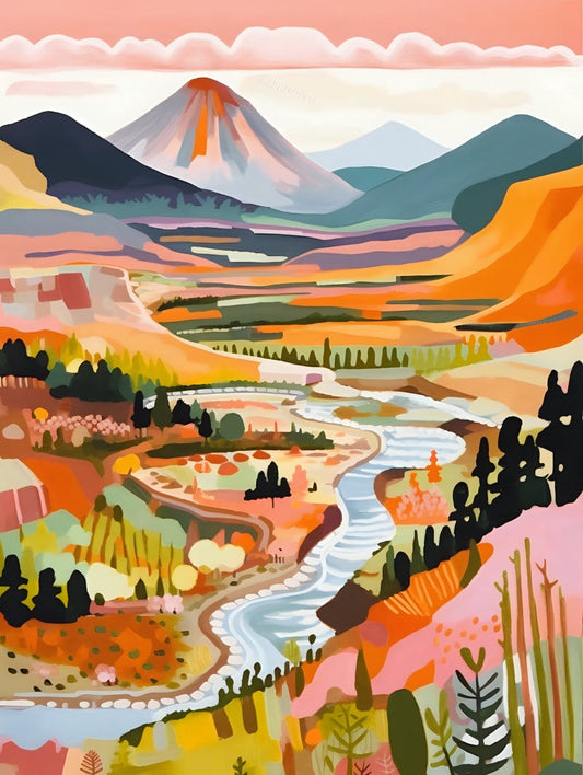 "Colorful Yellowstone" Series by ArtVibe™ #24 - 'Lyric' | Original Paint by Numbers - ArtVibe Paint by Numbers