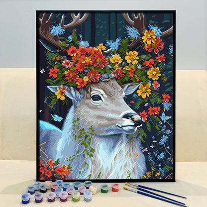 ColourMost™ DIY Painting By Numbers (EXCLUSIVE) - Horse in the flowers  (16x20) – Colourmost