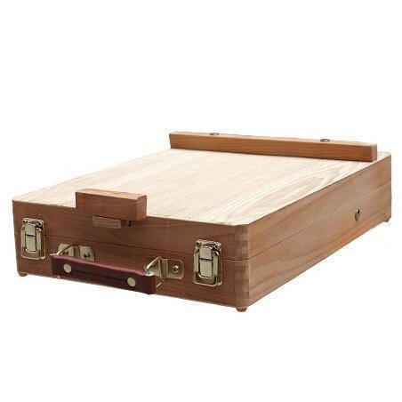Wooden Desktop Easel & Storage Case