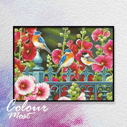 ColourMost™ DIY Painting By Numbers - Birds (16"x20" / 40x50cm)